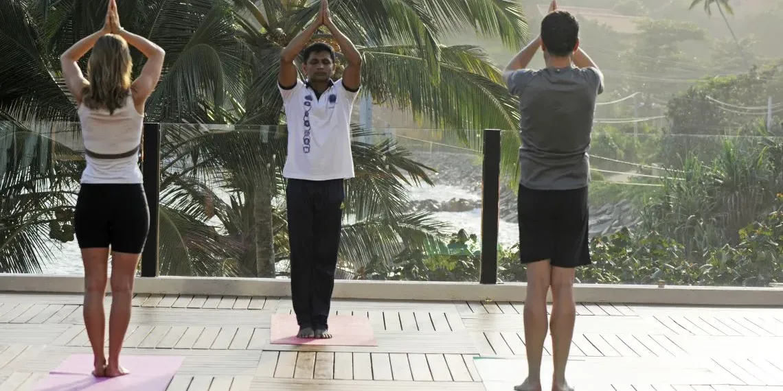 Ayurvie Weligama yoga class Ayurvie Weligama yoga class